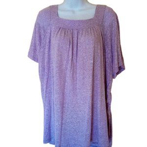 Purple Tunic Top 2X New NWT